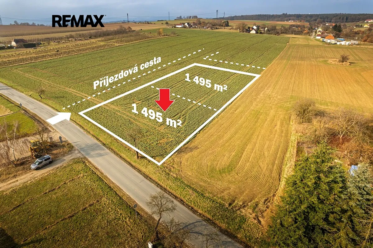 Prodej stavebního pozemku 1495 m²